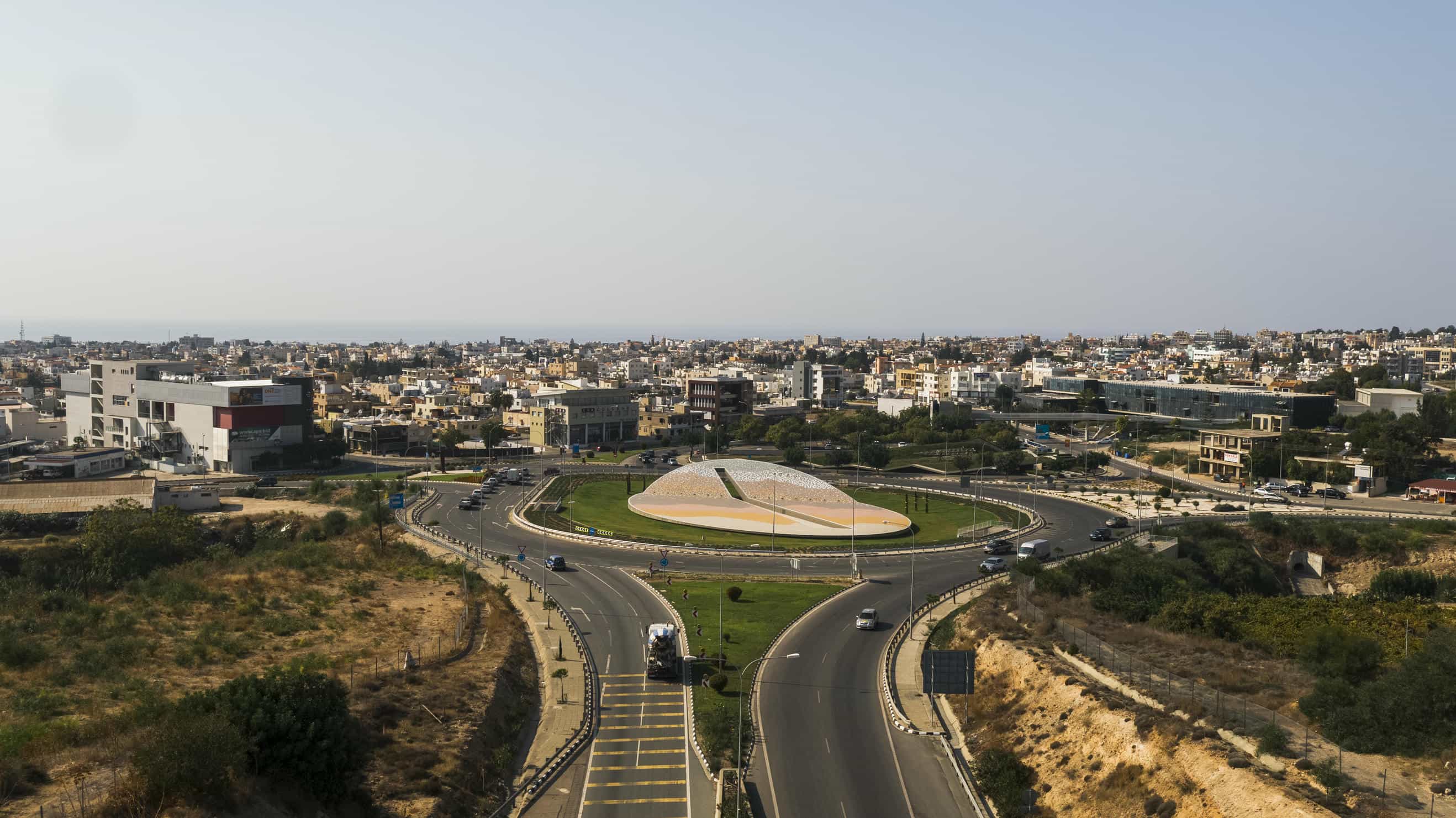 Motorway Junction at the entrance to Paphos