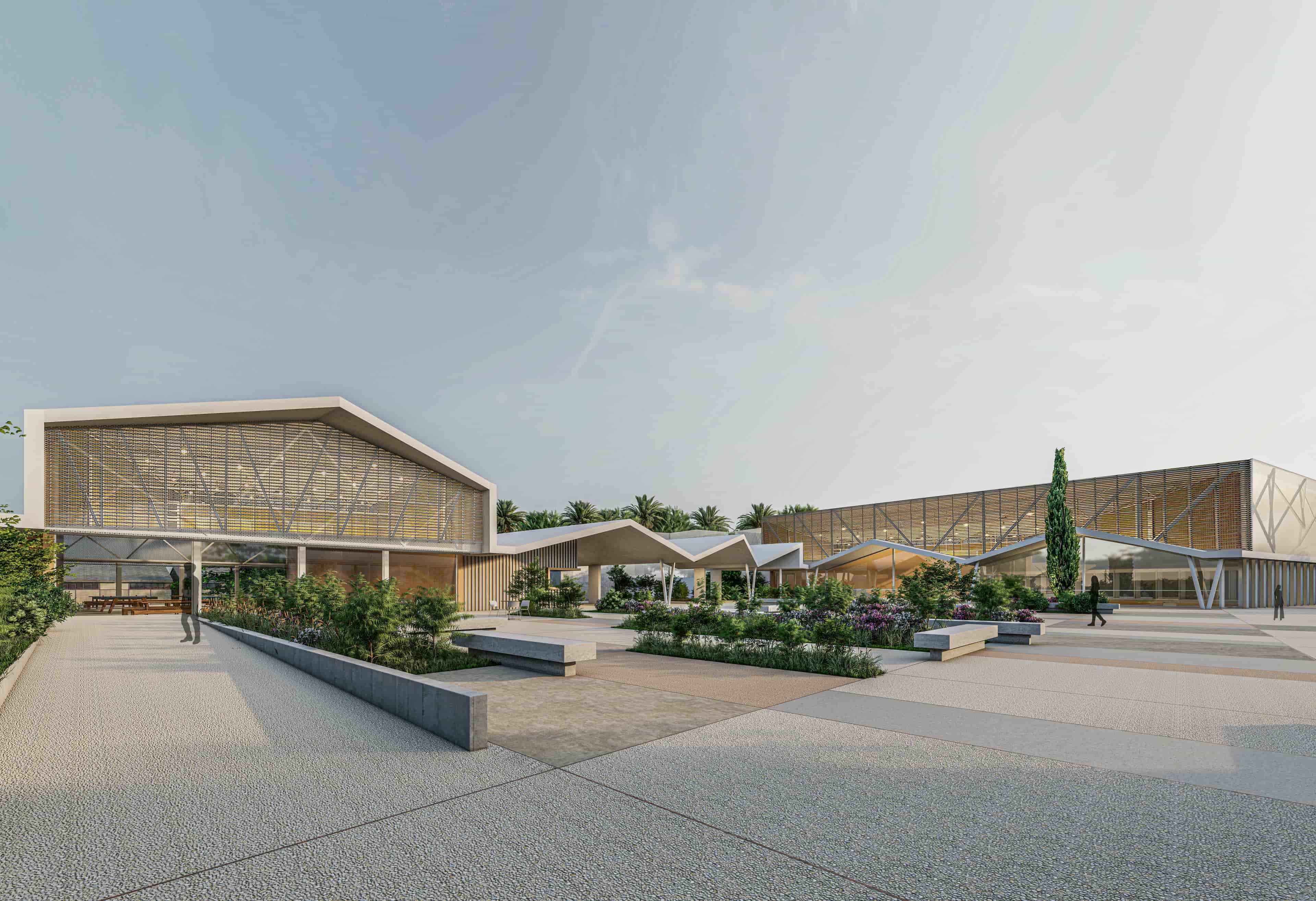 Pancyprian Highschool – Masterplan and Sports Hall, Nicosia