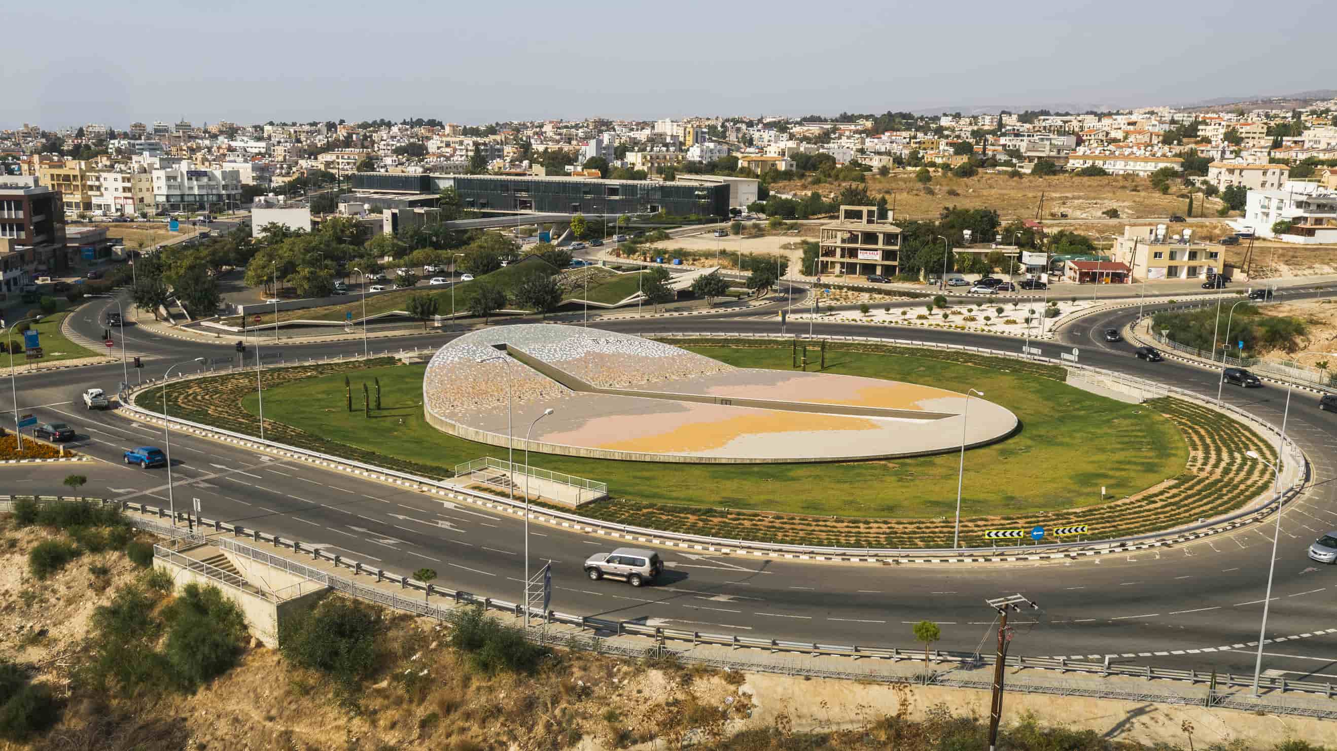 Motorway Junction at the entrance to Paphos