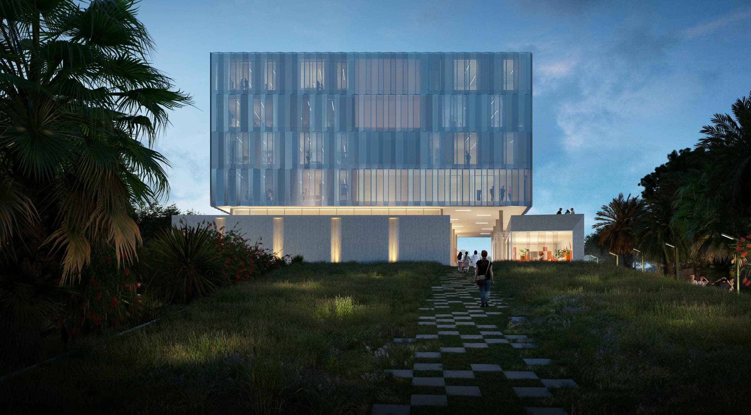 Exterior view of The Faculty of Multimedia and Graphic Arts of the Cyprus University of Technology, Limassol