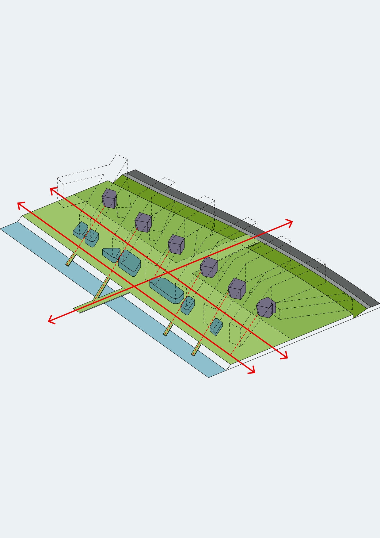 Design diagram, Student Residence of the University of Cyprus (Phase b)