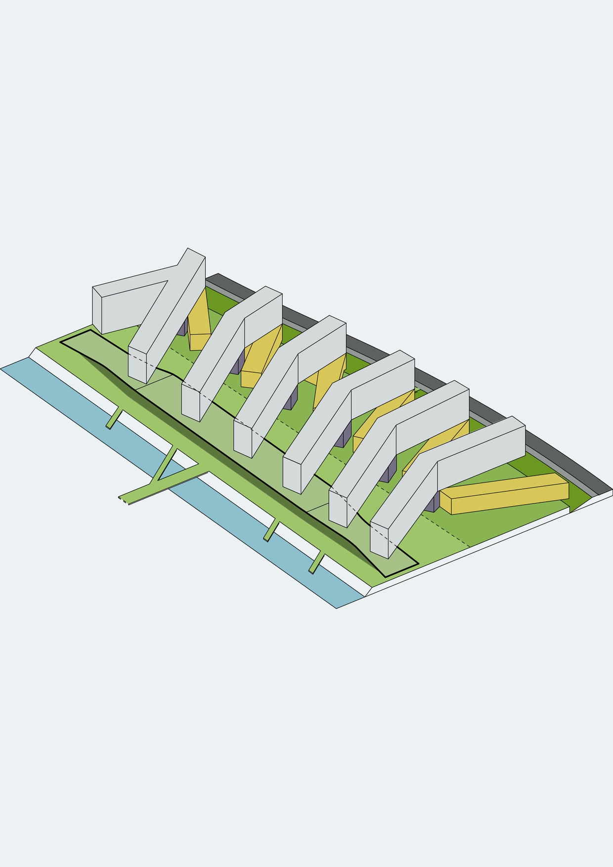 Design diagram, Student Residence of the University of Cyprus (Phase b)