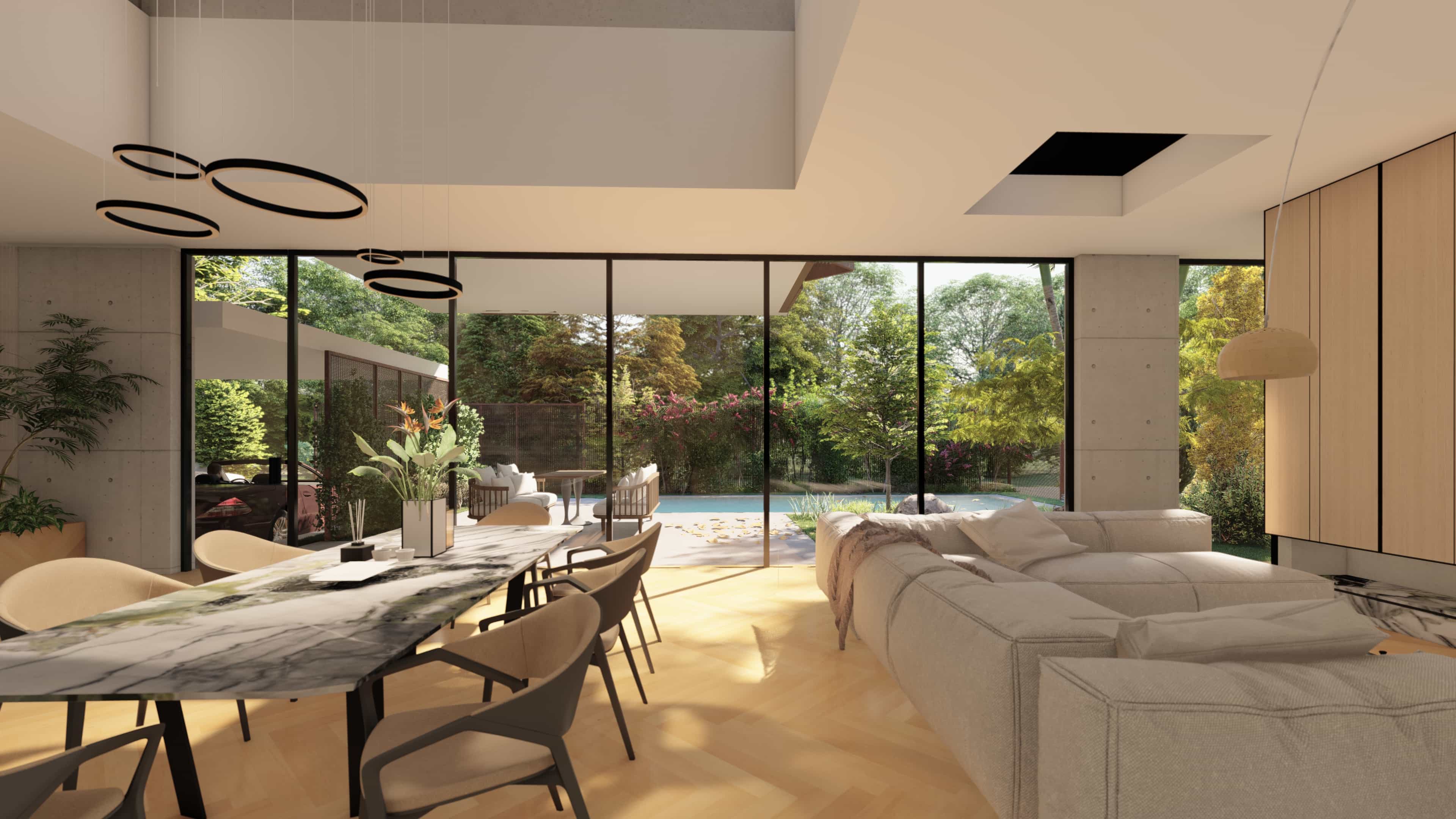 Interior view, Residence Stephanie