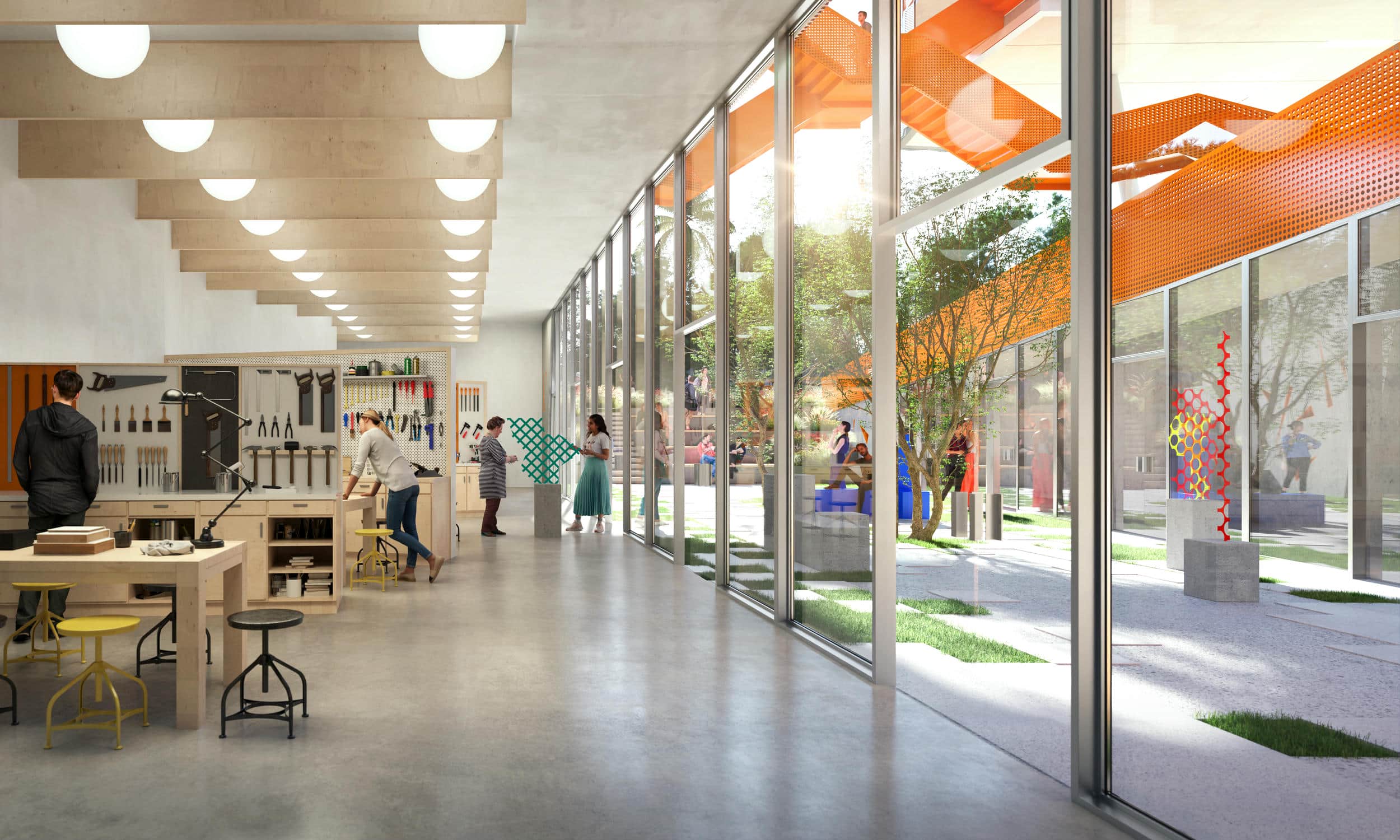 Workshop space, The Faculty of Multimedia and Graphic Arts of the Cyprus University of Technology