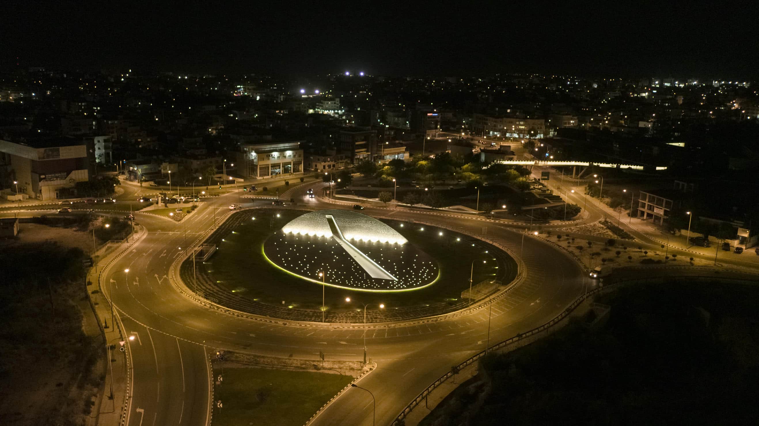 Motorway Junction at the entrance to Paphos