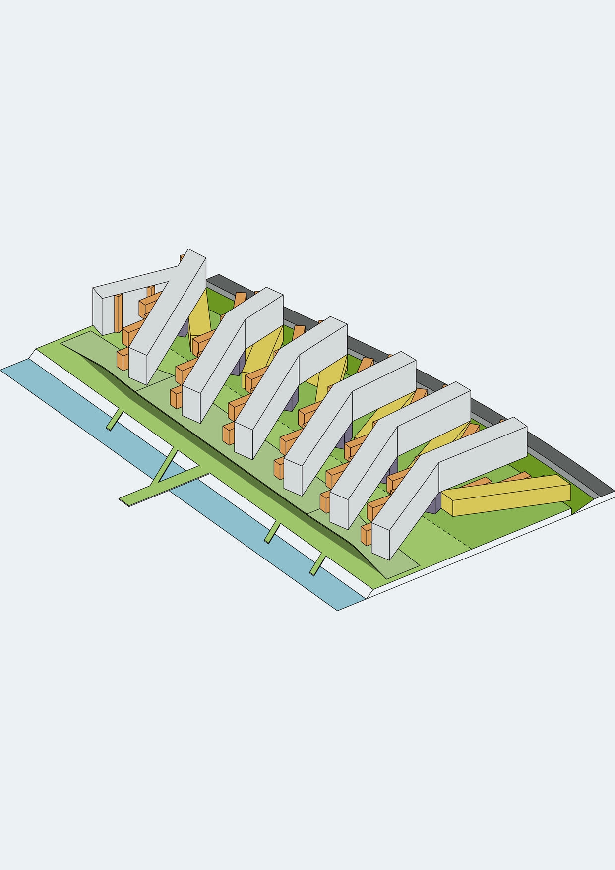 Design diagram, Student Residence of the University of Cyprus (Phase b)