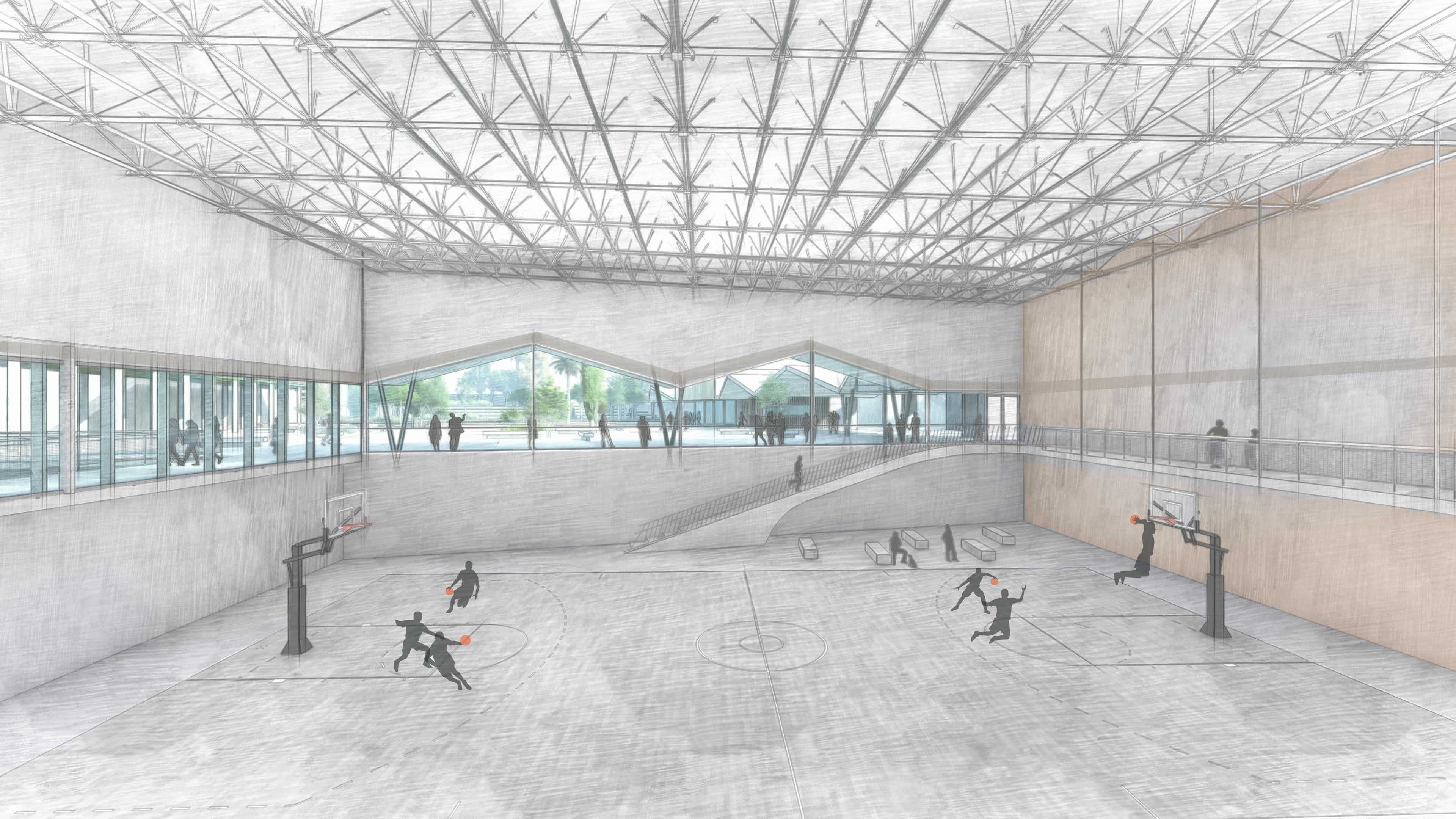 Pancyprian Highschool – Masterplan and Sports Hall, Nicosia