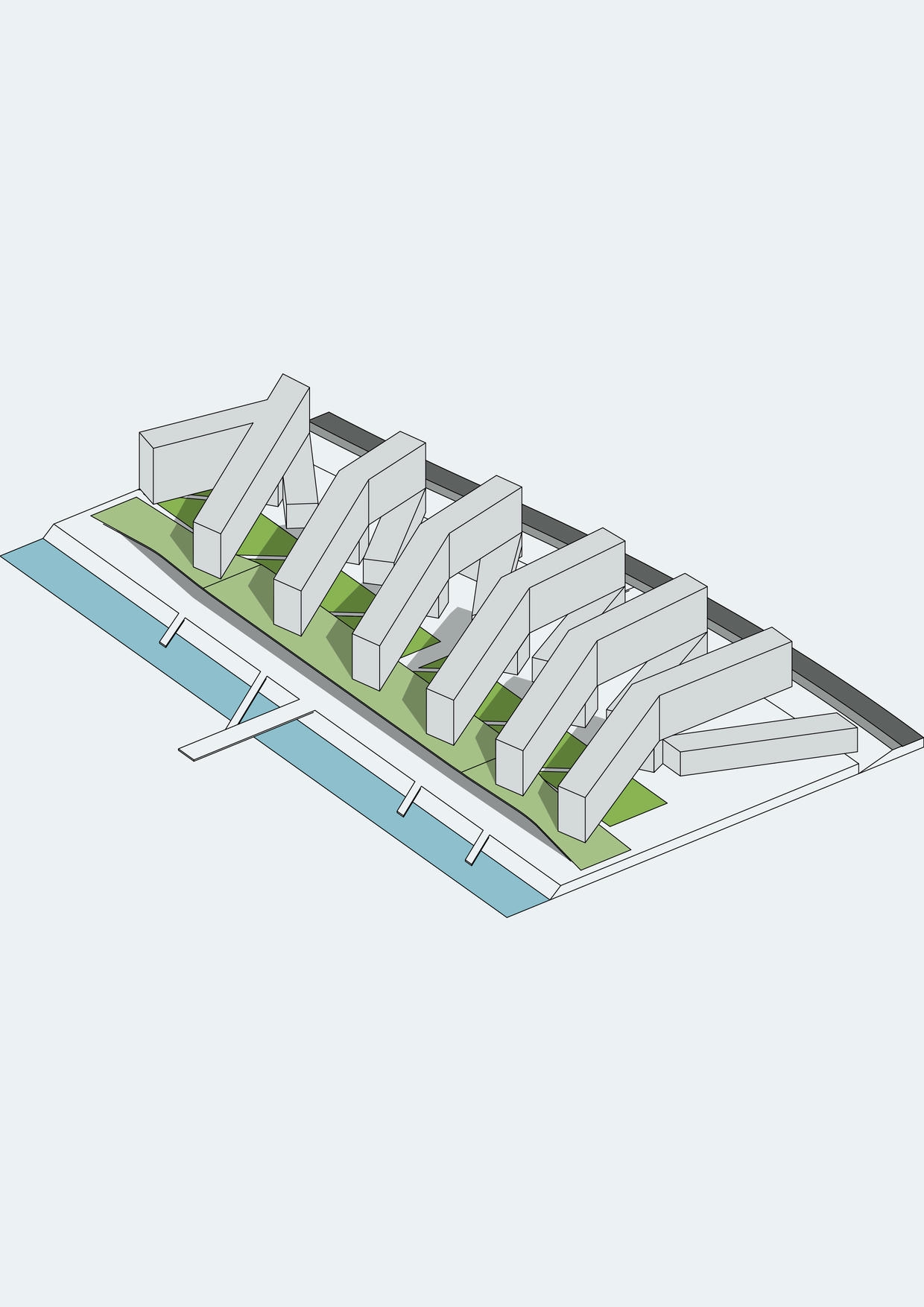 Design diagram, Student Residence of the University of Cyprus (Phase b)