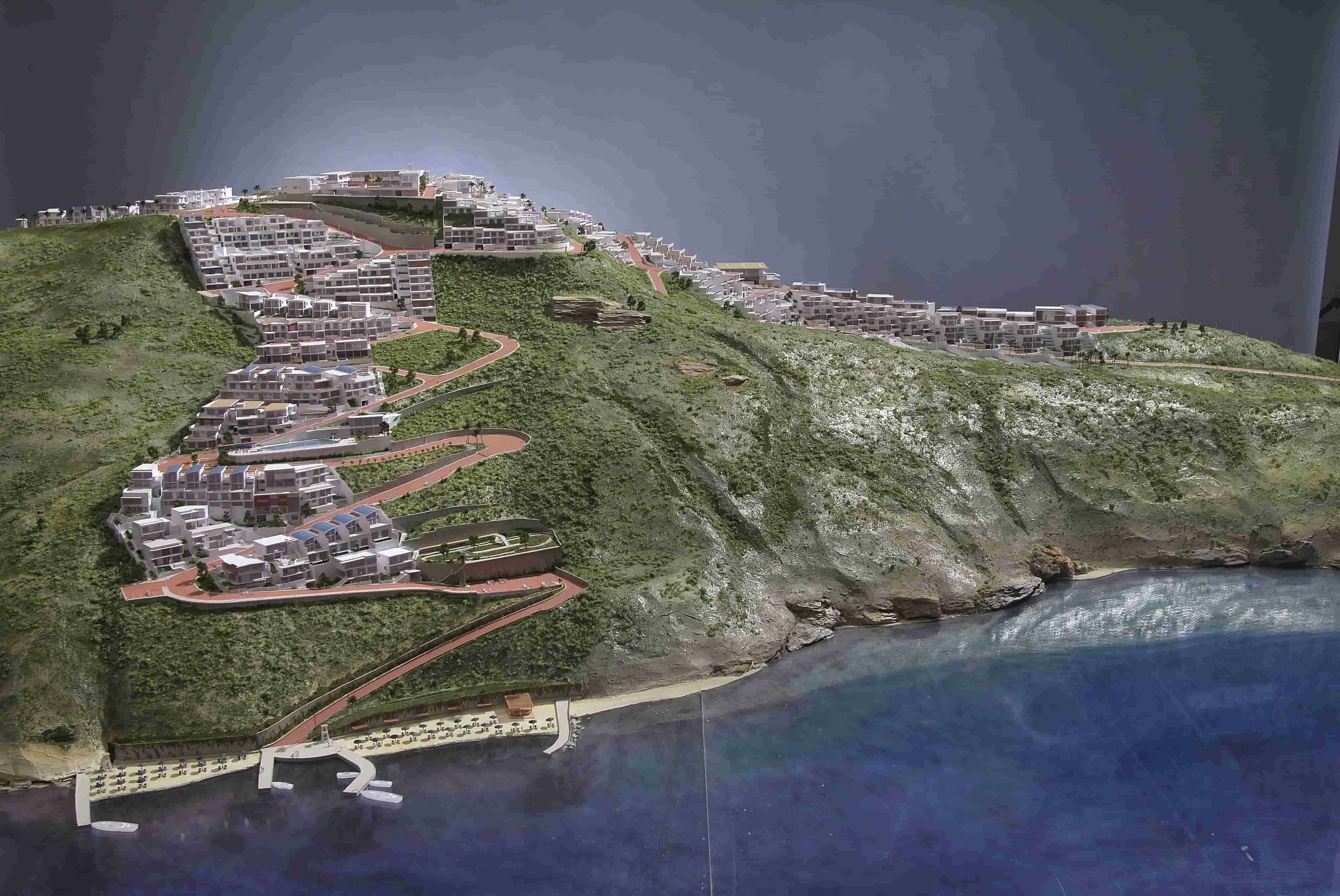 Aerial view of Theseus Beach Village, Heraklion, Crete