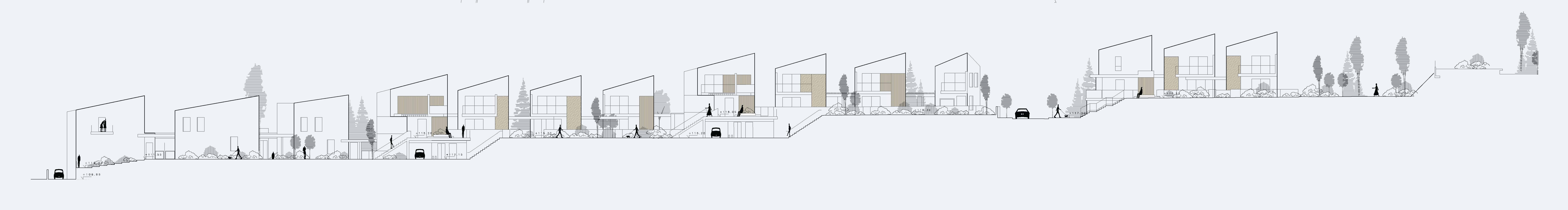 Elevation drawing, Social Housing Complex