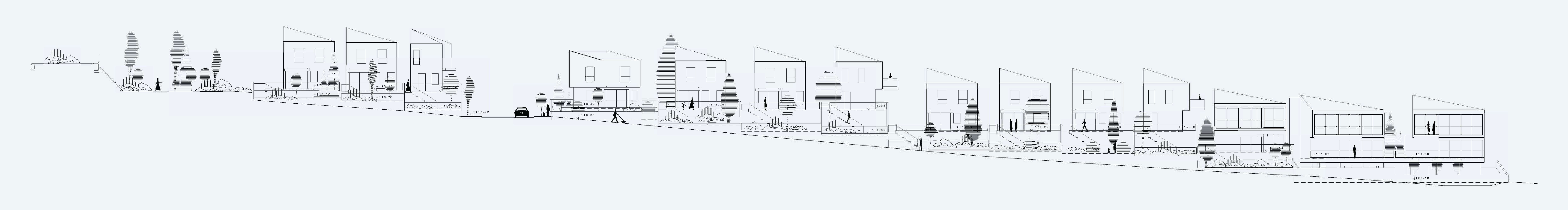 Elevation drawing, Social Housing Complex