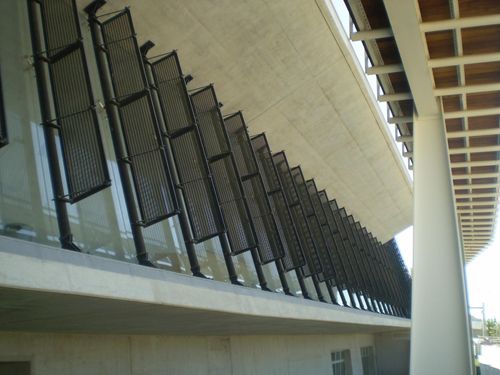 Aerial view of Sports Facilities of the University of Cyprus, Nicosia