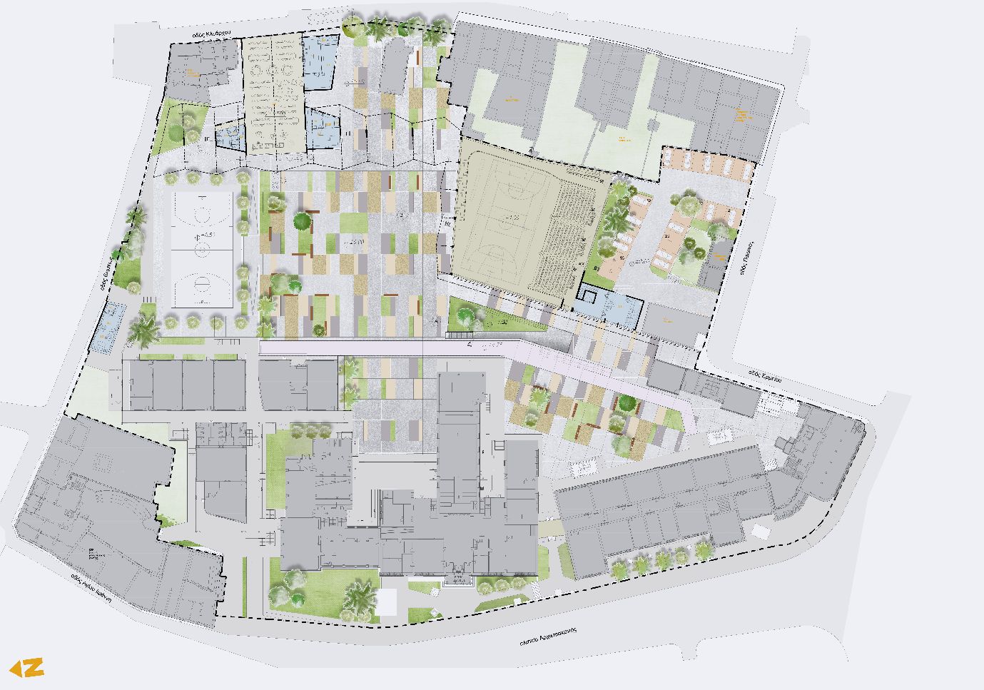 Masterplan, Pancyprian Highschool – Masterplan and Sports Hall